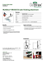Product data sheet MultiBrax MB 650 SV