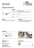 Product data sheet spring for swivel arm