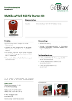 Produktdatenblatt MultiBrax MB 650 SV Starter-Kit 