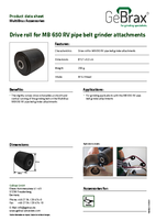 Product data sheet drive roll