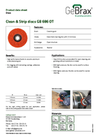 Product data sheet clean and strip discs GB 686 OT