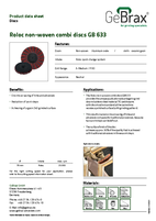 Product data sheet non-woven combi discs GB 633