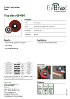 Product data sheet flap discs GB 666