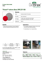 Product data sheet Trizact velcro discs 3M 237 AA