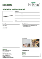 Product data sheet drive belt
