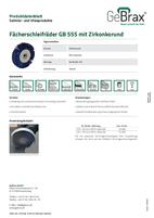 Produktdatenblatt Fächerschleifräder GB 555