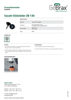 Produktdatenblatt Socatt-Stützteller ZB 130