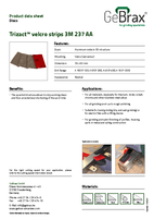Product data sheet Trizact velcro strips 3M 237 AA