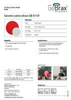 Product data sheet ceramic velcro discs GB 51 CY