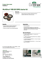 Product data sheet MultiBrax starter kit MB 650 BMV