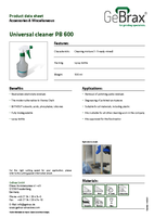 Product data sheet universal cleaner PB 600