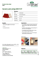 Product data sheet ceramic velcro strips GB 51 CY