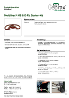 Produktdatenblatt MultiBrax MB 650 RV Starter-Kit 
