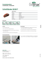 Produktdatenblatt GB 85 T