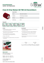 Produktdatenblatt Clean & Strip Walzen GB 782