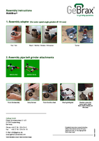 Assembly instructions pipe belt grinder attachments