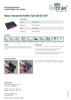 Produktdatenblatt Roloc-Keramik-Koffer-Set GB 63 SET