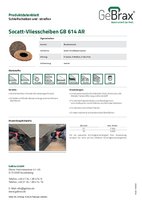 Produktdatenblatt Socatt-Vliesscheiben GB 614 AR