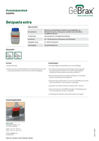 Produktdatenblatt Beizpaste Extra