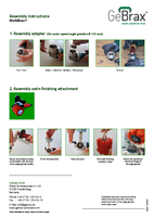 Assembly instructions satin finishing attachment