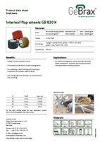 Product data sheet interleaf flap wheels GB 820 K