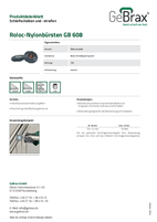 Produktdatenblatt Roloc-Nylon-Bürsten GB 608
