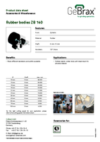 Product data sheet rubber bodies ZB 140