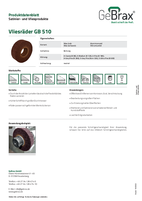 Produktdatenblatt Vliesräder GB 510