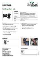 Product data sheet guiding rollers