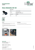 Produktdatenblatt Roloc-Stützteller ZB 120