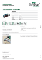 Produktdatenblatt GB 11 ZXP