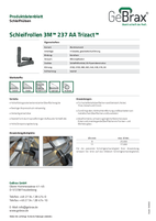 Produktdatenblatt Schleifrollen 3M™ 237 AA Trizact™