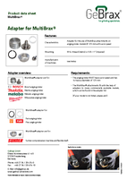 Product data sheet adapter for MultiBrax