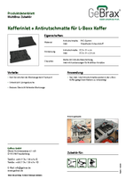 Produktdatenblatt Inlet + Antirutschmatte