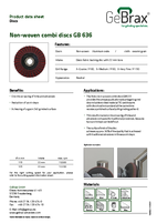 Product data sheet non-woven combi discs GB 636