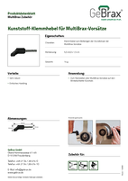 Produktdatenblatt Klemmhebel für MultiBrax-Vorsätze