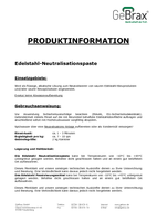 Informationen zu Neutralisationspaste