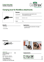 Product data sheet clamping lever