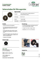 Produktdatenblatt Seitenscheiben für Führungsrollen