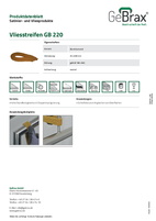 Produktdatenblatt Vliesstreifen GB 220