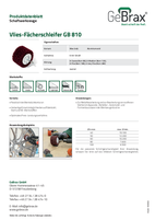 Produktdatenblatt Vlies-Fächerschleifer GB 810