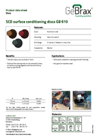Product data sheet SCD Surface Conditioning Discs GB 610