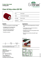 Product data sheet clean and strip roller GB 782