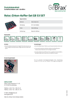 Produktdatenblatt Roloc-Zirkon-Koffer-Set GB 53 SET
