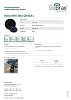 Produktdatenblatt Roloc-Mini-Disc GB 653