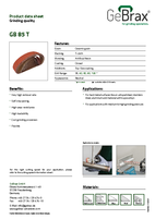 Product data sheet GB 85 T