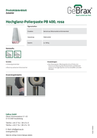 Produktdatenblatt Hochglanz-Polierpaste PB 400