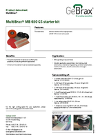 Product data sheet MultiBrax starter kit MB 650 GS