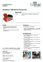Produktdatenblatt MultiBrax MB 650 GS Starter-Kit 