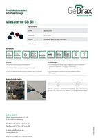 Produktdatenblatt Vliessterne GB 611